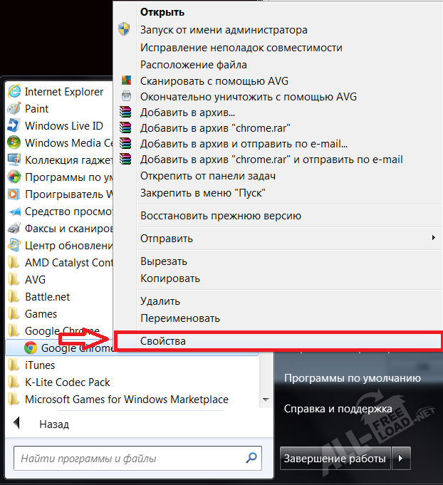 Свойства браузера